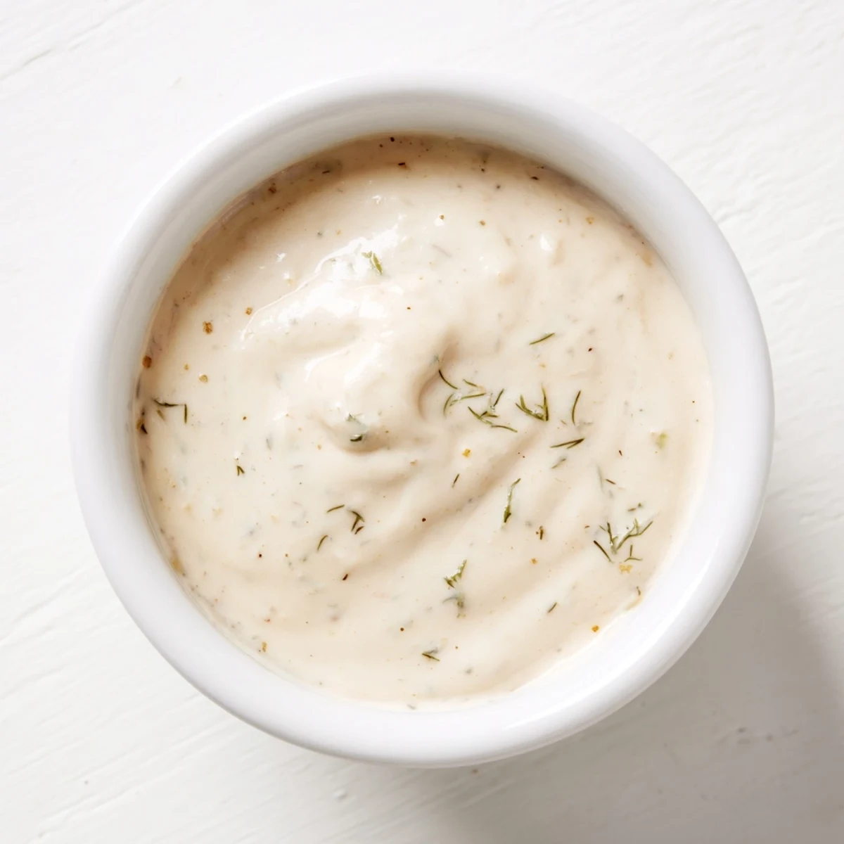 Creamy Hot Honey Ranch Crispy Chicken Tenders Sauce in a small bowl with a spoon, ready to dip.