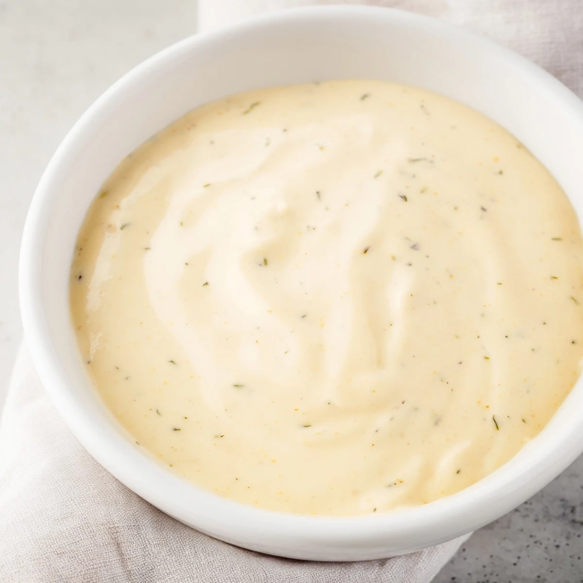 A glass jar of Hot Honey Ranch Crispy Chicken Tenders Sauce beside golden crispy chicken tenders for serving.