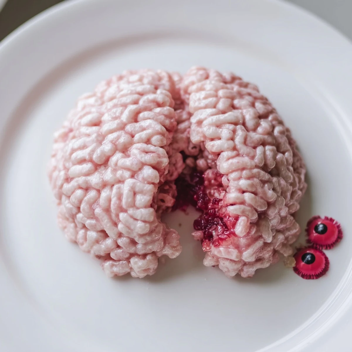 Spooky Stuffed Crispy Rice Brain
