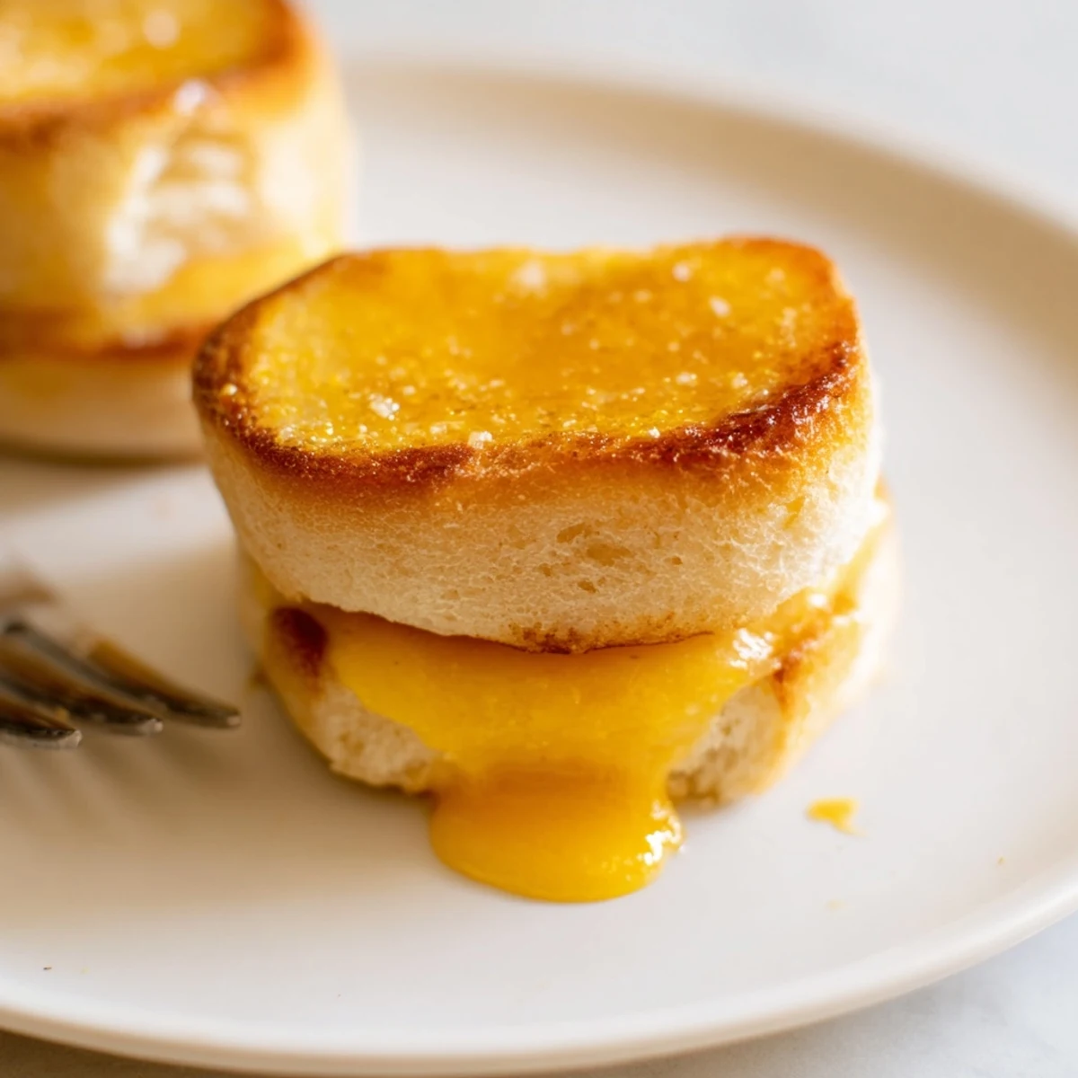 Mini Grilled Cheese Hawaiian Rolls baked golden, melty cheddar oozing, served warm