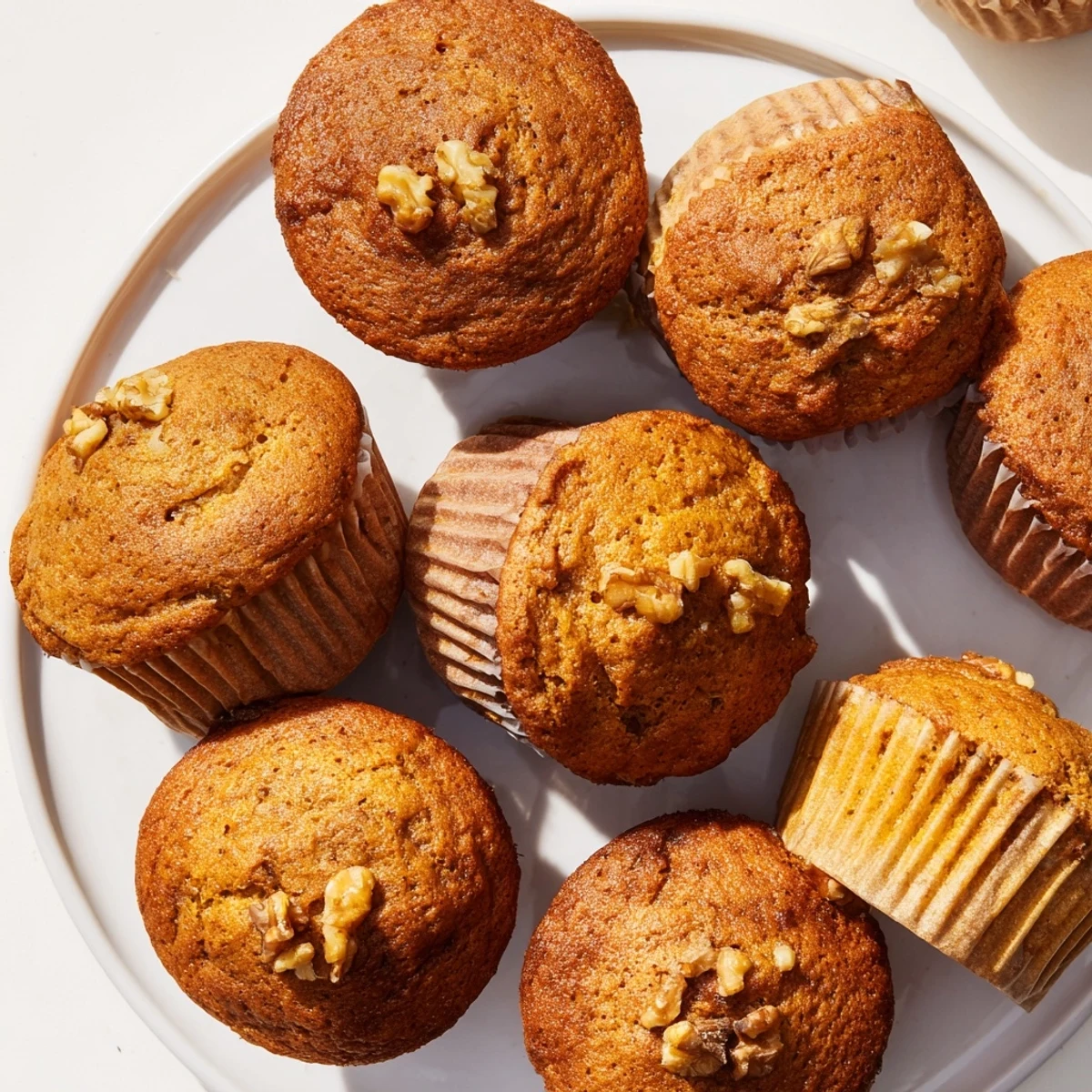 Wholesome breakfast muffins featuring roasted squash and mashed bananas, perfect for autumn mornings