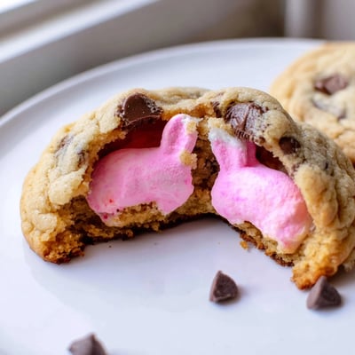 Chocolate Chip Peep Stuffed Easter Cookies