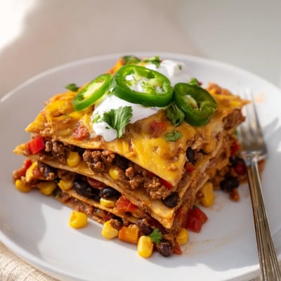 Mexican Lasagna with Tortillas