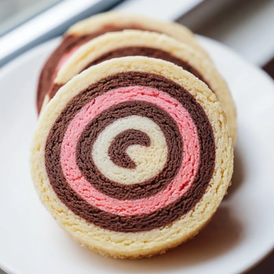 Neapolitan Swirl Cookies