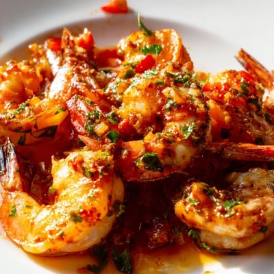 Garlic Paprika Shrimp Skillet