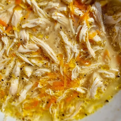 Crockpot Lemon Chicken Soup